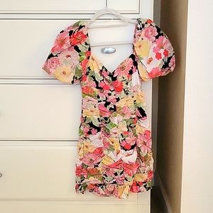 Zara Floral Mini Dress Sz XS